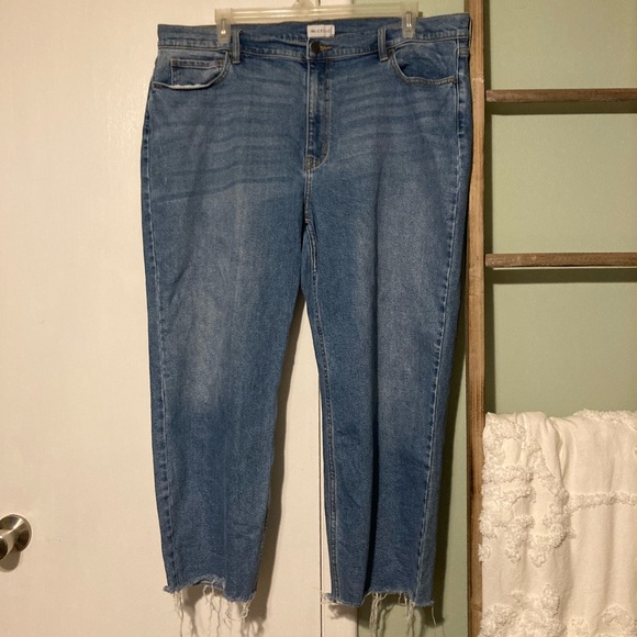 Ms. Cello Straight Leg Frayed Hem Jeans size 22 - Picture 1 of 6